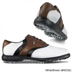Footjoy FJ Originals Cleatd Plain Toe Twin Saddle Shoes -Cheap Fairway Golf Store FTJ1066 1066c