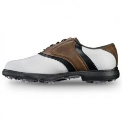 Footjoy FJ Originals Cleatd Plain Toe Twin Saddle Shoes -Cheap Fairway Golf Store FTJ1066 1066d