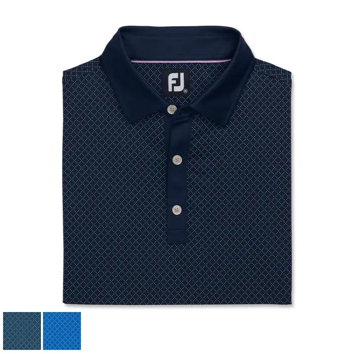 Footjoy Diamond Dot Print Lisle Self Collar Footjoy Diamond Dot Print Lisle Self Collar -Cheap Fairway Golf Store FTJ1345
