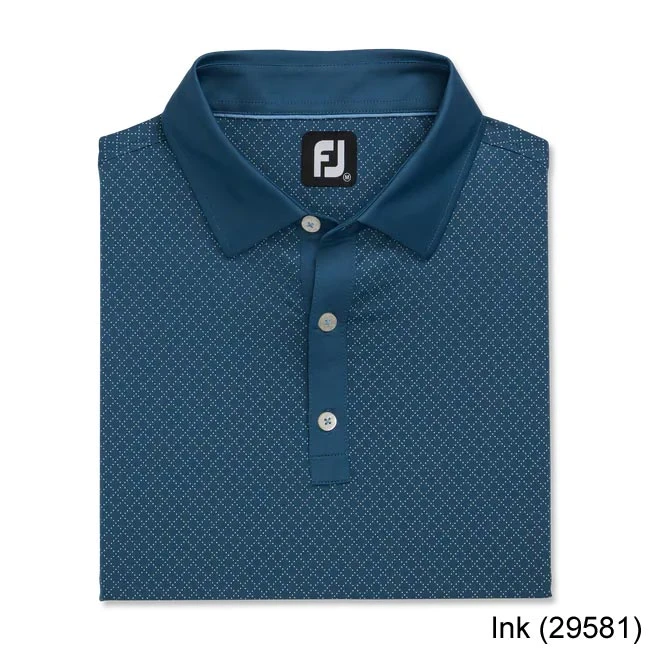 Footjoy Diamond Dot Print Lisle Self Collar Footjoy Diamond Dot Print Lisle Self Collar -Cheap Fairway Golf Store FTJ1345a