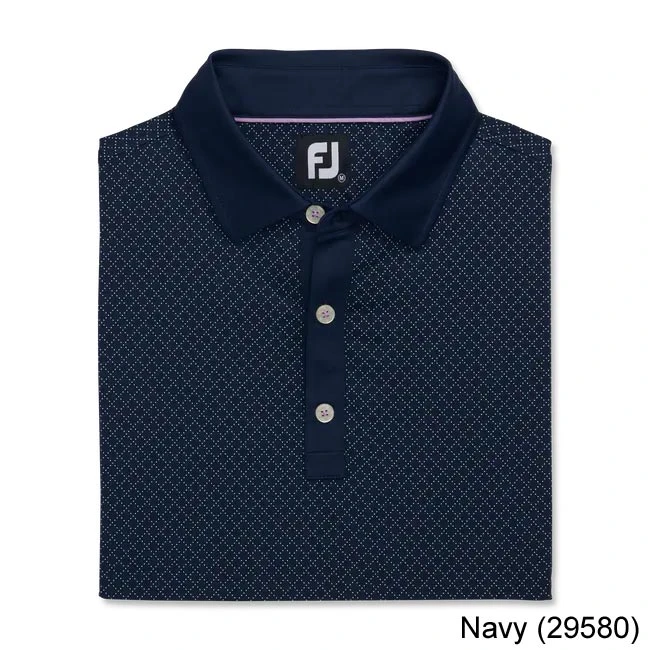 Footjoy Diamond Dot Print Lisle Self Collar Footjoy Diamond Dot Print Lisle Self Collar -Cheap Fairway Golf Store FTJ1345c