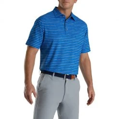 Footjoy Chalk Line Print Stretch Pique Self Collar -Cheap Fairway Golf Store FTJ1351b