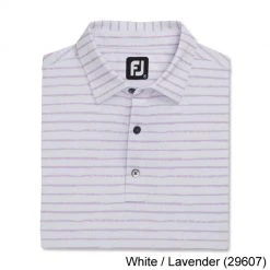 Footjoy Chalk Line Print Stretch Pique Self Collar -Cheap Fairway Golf Store FTJ1351c