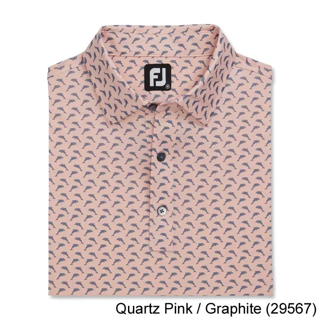 Footjoy Lisle Leaping Dolphins Print Self Collar Footjoy Lisle Leaping Dolphins Print Self Collar -Cheap Fairway Golf Store FTJ1352a