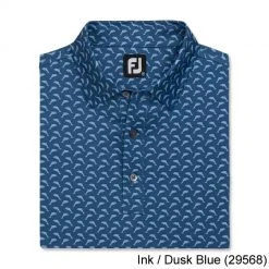 Footjoy Lisle Leaping Dolphins Print Self Collar 3 Footjoy Lisle Leaping Dolphins Print Self Collar -Cheap Fairway Golf Store FTJ1352c