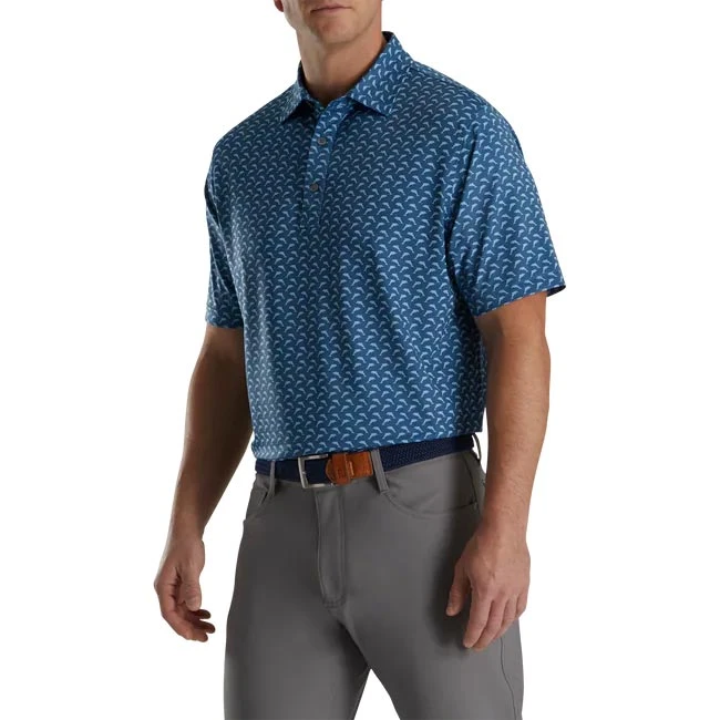 Footjoy Lisle Leaping Dolphins Print Self Collar Footjoy Lisle Leaping Dolphins Print Self Collar -Cheap Fairway Golf Store FTJ1352d