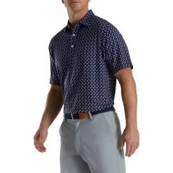 Footjoy Lisle Leaping Dolphins Print Self Collar 8 Footjoy Lisle Leaping Dolphins Print Self Collar -Cheap Fairway Golf Store FTJ1352h