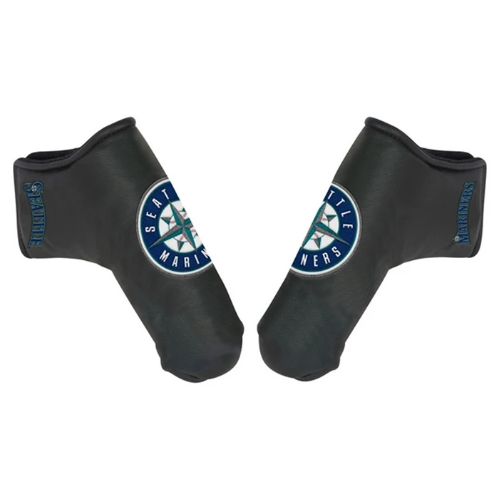 Global Tour Golf MLB Seattle Mariners Black Putter Cover 1 Global Tour Golf MLB Seattle Mariners Black Putter Cover