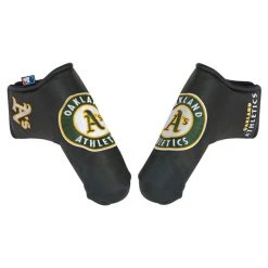 Global Tour Golf MLB Oakland Athletics Black Putter Cover