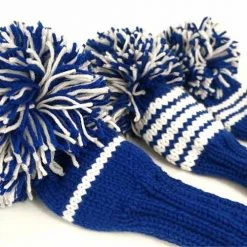 Jan Craig Royal White Stripe Headcover Set -Cheap Fairway Golf Store JCG0003 3c