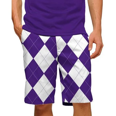 LoudMouth Purple & White Shorts LoudMouth Purple & White Shorts -Cheap Fairway Golf Store LOM0314 314