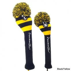 RocketTour Black Base Rugby Stripe Pom Pom Headcover 15 RocketTour Black Base Rugby Stripe Pom Pom Headcover -Cheap Fairway Golf Store ROC0001 1e