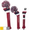 RocketTour Red Base Rugby Stripe Pom Pom Headcover