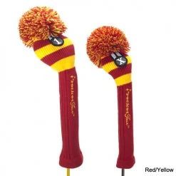 RocketTour Red Base Rugby Stripe Pom Pom Headcover -Cheap Fairway Golf Store ROC0006 6d