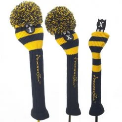 RocketTour Navy Base Rugby Stripe Pom Pom Headcover