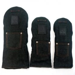 Rose & Fire Black Raw Denim Headcover Set