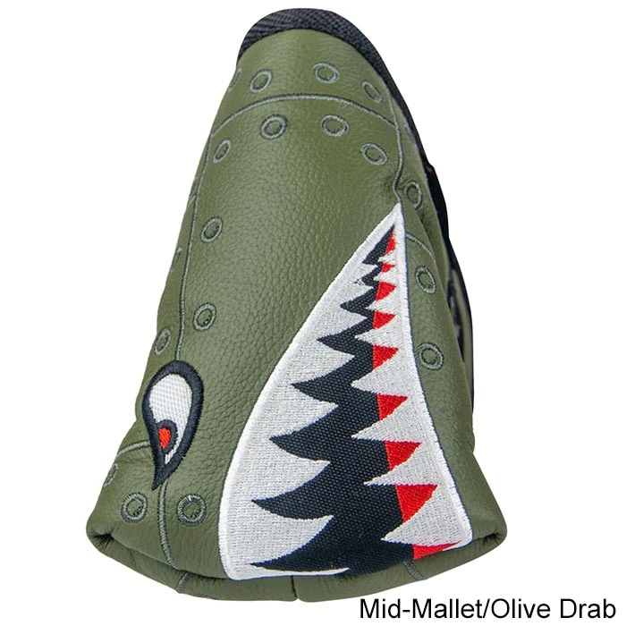 Rose & Fire Bomber/Warhawk Premium USA Leather Putter Covers 3 Rose & Fire Bomber/Warhawk Premium USA Leather Putter Covers - Image 3