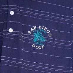 San Diego Gifts San Diego Gift Three Color Textured Stripe Polo Shirts -Cheap Fairway Golf Store SAG0025 25b