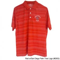 San Diego Gifts San Diego Gift Three Color Textured Stripe Polo Shirts -Cheap Fairway Golf Store SAG0025 25e