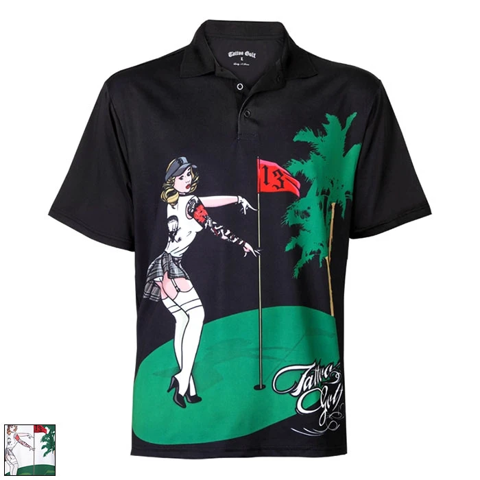 Tattoo Golf Pin High Performance Golf Shirts TattooGolf Tattoo Golf Pin High Performance Golf Shirts -Cheap Fairway Golf Store TAT0227
