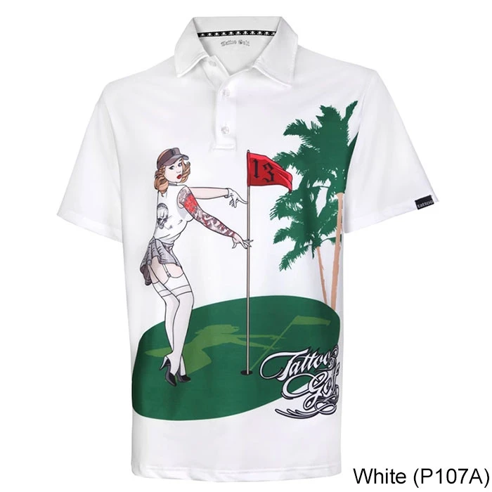 Tattoo Golf Pin High Performance Golf Shirts TattooGolf Tattoo Golf Pin High Performance Golf Shirts -Cheap Fairway Golf Store TAT0227a