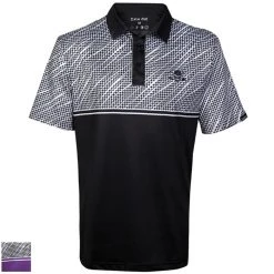 TattooGolf Tattoo Golf Houndstooth Cool-Stretch Golf Shirt