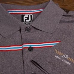 VokeyDesign Vokey Design FJ ProDry Lisle Chest Stripe Polo Shirts -Cheap Fairway Golf Store VKD0193 193f